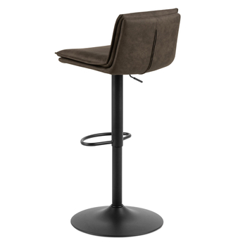 Barová stolička FLYNN sivá/čierna 4