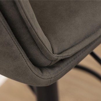 Barová stolička FLYNN sivá/čierna 9