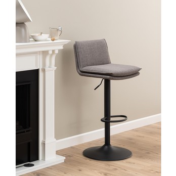 Barová stolička FLYNN sivohnedá/čierna 1