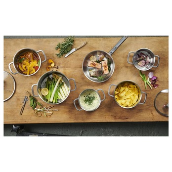 Sada hrncov FOCUS I 11 ks (5 hrncov, 5 pokrievok, 1 panvica) 9