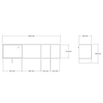 TV komoda FOLSOM borovica atlantic 5