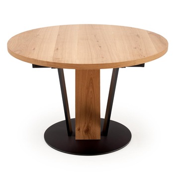 Jedálenský stôl FONAS prírodná/čierna, šírka 120 cm 3