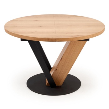 Jedálenský stôl FONAS prírodná/čierna, šírka 120 cm 4