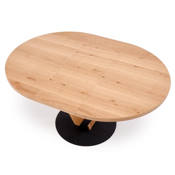 Jedálenský stôl FONAS prírodná/čierna, šírka 120 cm 6