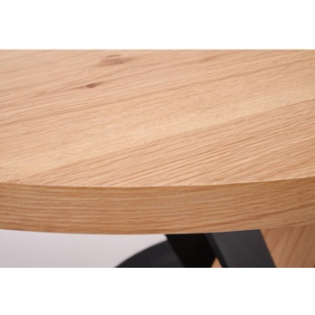 Jedálenský stôl FONAS prírodná/čierna, šírka 120 cm 7