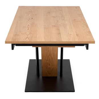 Jedálenský stôl FONAS prírodná/čierna, šírka 160 cm 3