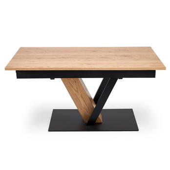 Jedálenský stôl FONAS prírodná/čierna, šírka 160 cm 4