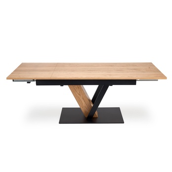 Jedálenský stôl FONAS prírodná/čierna, šírka 160 cm 5