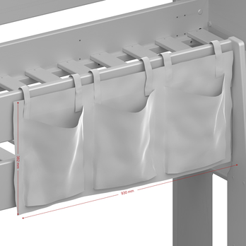 Textilný vreckár FOR KIDS ružová/žltá 3