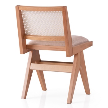 Jedálenská stolička FORM béžová/dub 1