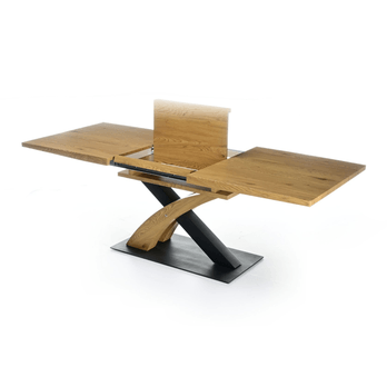 Jedálenský stôl FORTUNATO 3 dub zlatý/čierna 2