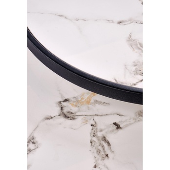 Konferenčný stolík FOTAMO biely mramor/čierna, set 2 ks 7