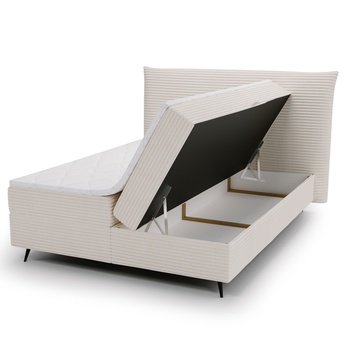 Posteľ s matracom FOXY NEW smotanová, 140x200 cm 1