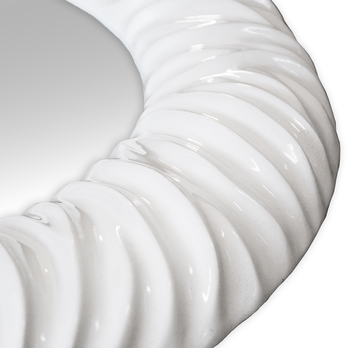 Zrkadlo FP089 biela, priemer 90 cm 1