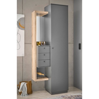 Predsieňová zostava FRAME 1 dub viking/antracitová 6