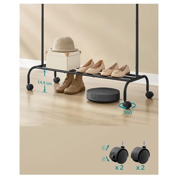 Stojan na šaty FRAME čierna 3