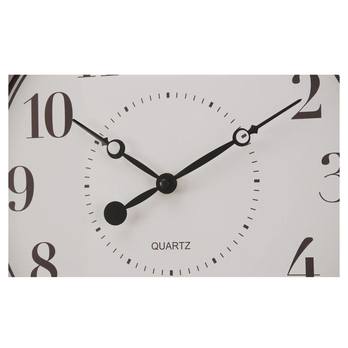 Nástenné hodiny FRANCESCA biela/čierna, ⌀ 51 cm 3