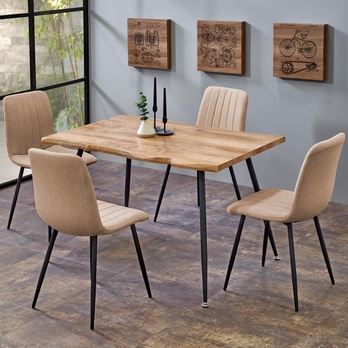 Jedálenský stôl FRANCISCO dub/čierna 1