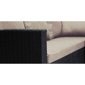 Záhradná zostava FRANY tmavohnedá/béžová 2