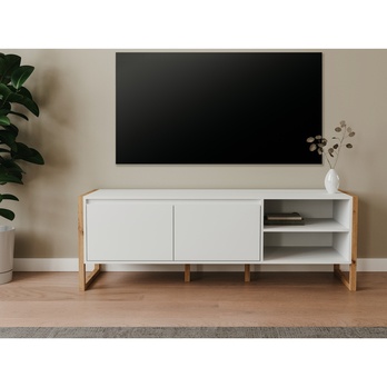 TV komoda FREDDIE biela/dub artisan 5