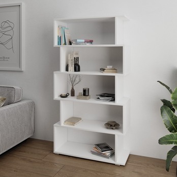 Regál FREDERICO biela, výška 189 cm 1