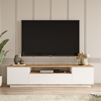 TV komoda FREDY atlantická borovica/biela 1