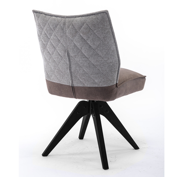 Jedálenská stolička FRESNO II hnedá/sivá 4