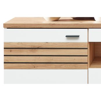 Obývacia stena FRESNO III matná biela/dub artisan 2