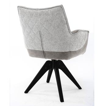 Jedálenská stolička FRESNO III sivá 1