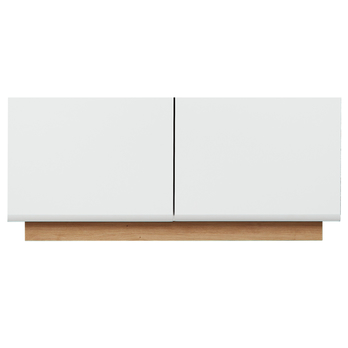 Skrinka FRESNO matná biela/dub artisan 4