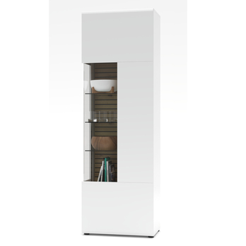 Vitrína FRESNO biela/dub artisan, ľavá/pravá, šírka 65 cm 2