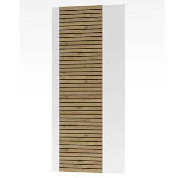 Nástenný panel FRESNO matná biela/dub artisan, výška 186 cm 1
