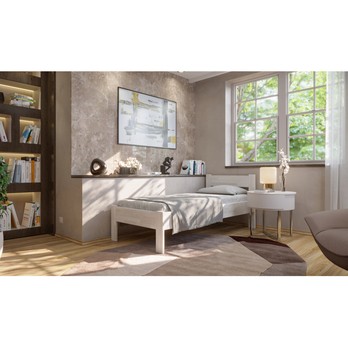 Posteľ FRIDA I buk/biela, 100x200 cm 1