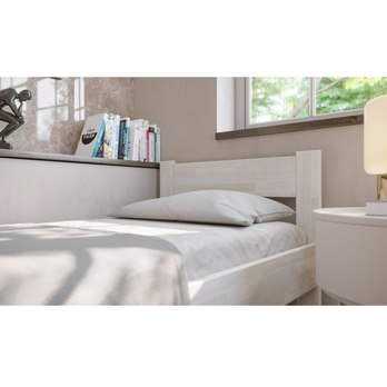 Posteľ FRIDA I buk/biela, 100x200 cm 4