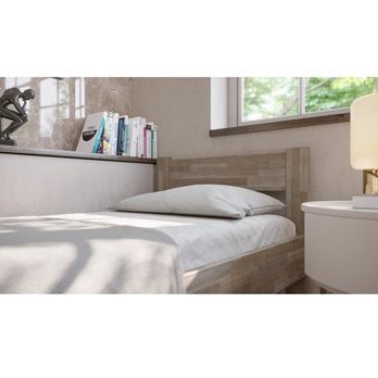 Posteľ FRIDA I buk/sivá, 80x200 cm 5