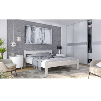 Posteľ FRIDA II buk/biela, 160x200 cm 1