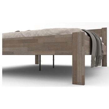 Posteľ FRIDA II buk/sivá, 160x200 cm 4