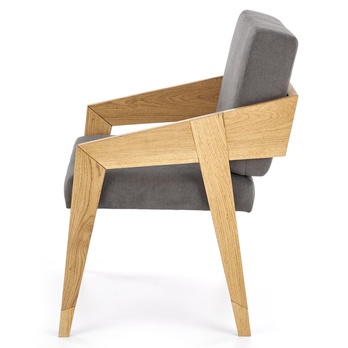 Jedálenská stolička FRIIDUM tmavosivá/prírodná 4