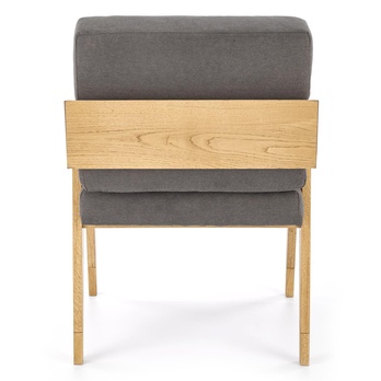 Jedálenská stolička FRIIDUM tmavosivá/prírodná 5