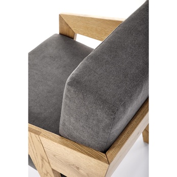 Jedálenská stolička FRIIDUM tmavosivá/prírodná 8