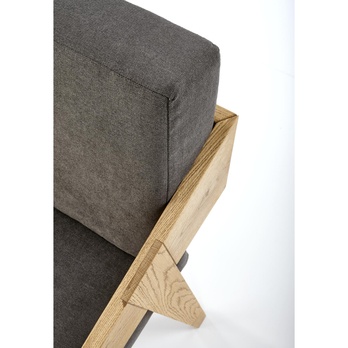 Jedálenská stolička FRIIDUM tmavosivá/prírodná 10