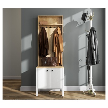 Predsieňová zostava FRNO 1 prírodná/biela 2