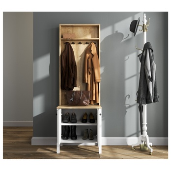 Predsieňová zostava FRNO 1 prírodná/biela 3