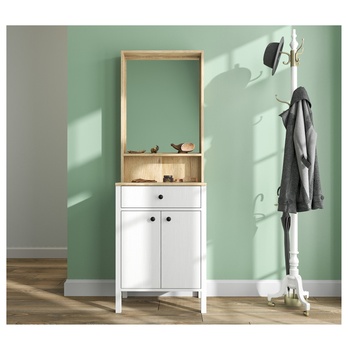 Predsieňová zostava FRNO 2 prírodná/biela 1