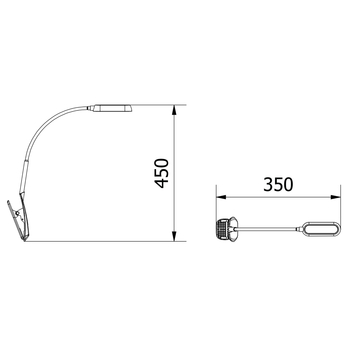 Stolná LED lampa FROGY biela 1