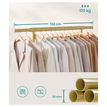 Stojan na šaty FROOS zlatá 3