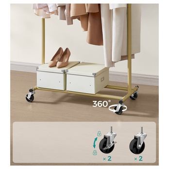 Stojan na šaty FROOS zlatá 4