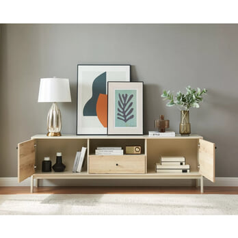 TV stolík FRUST 10 biela/dub alpský 2