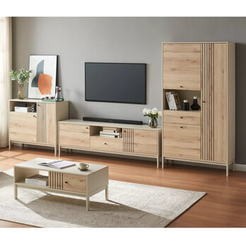 Regál FRUST 12 biela/dub alpský 1