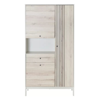 Regál FRUST 12 biela/dub alpský 3